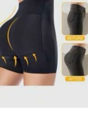 High-Waist Black Shaping Women’s Shorts